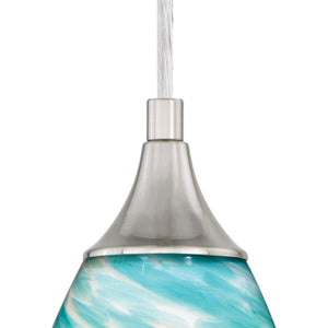 Vaxcel - P0172 - One Light Mini Pendant - Milano - Satin Nickel