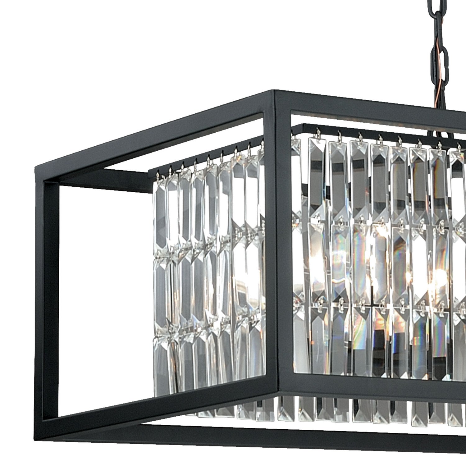 Vaxcel - P0183 - Eight Light Linear Chandelier - Catana - Oil Rubbed Bronze