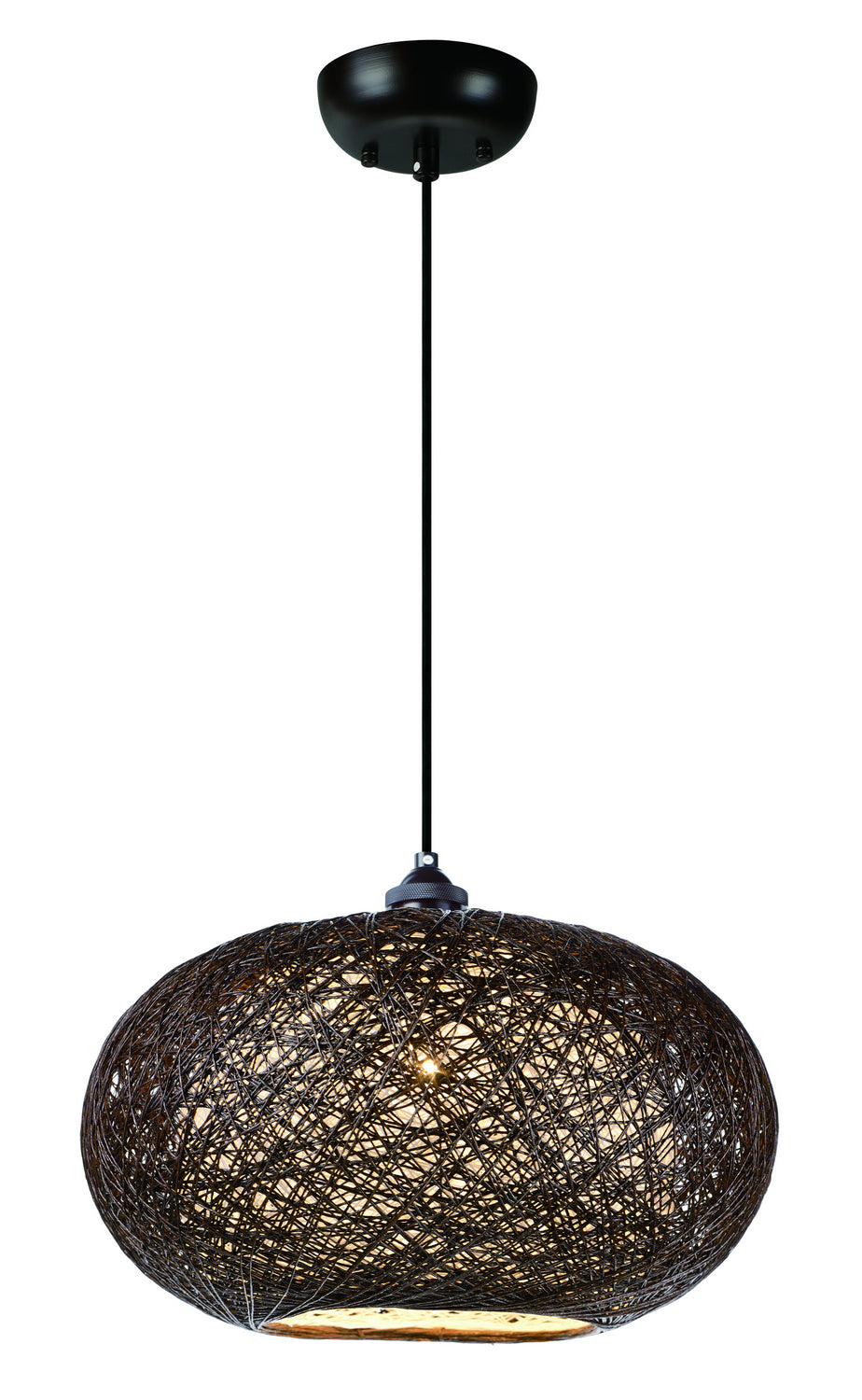 Maxim - 14402CHWT - One Light Outdoor Pendant - Bali - Chocolate