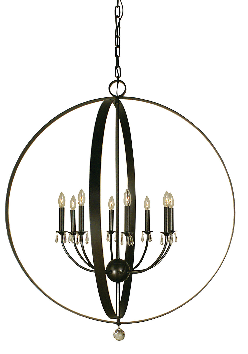 Framburg - 4378 MB - Eight Light Foyer Chandelier - Constellation - Mahogany Bronze