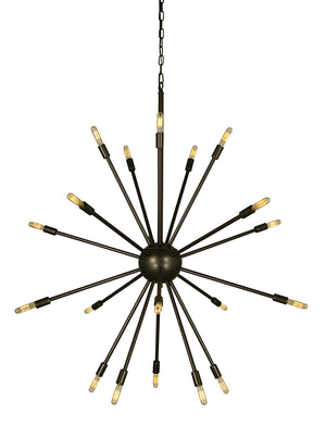 Framburg - 4398 MB - 24 Light Foyer Chandelier - Simone - Mahogany Bronze