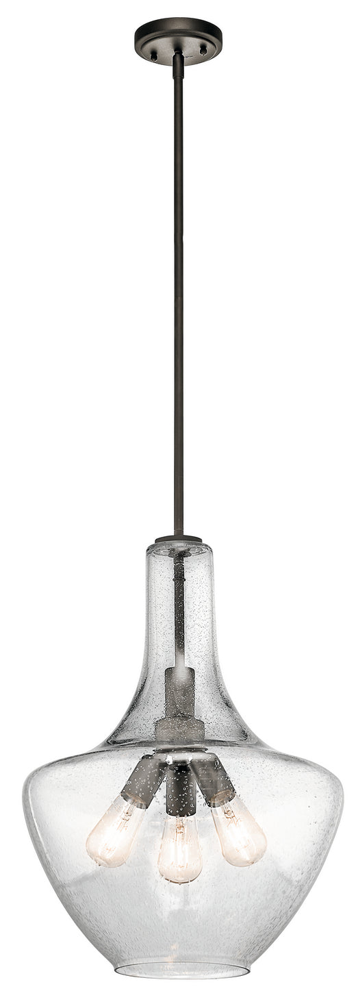 Kichler - 42190OZ - Three Light Pendant - Everly - Olde Bronze