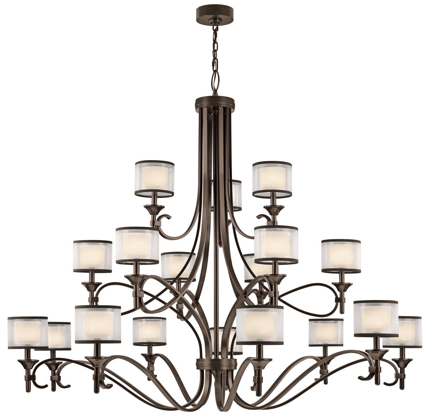 Kichler - 42396MIZ - 18 Light Chandelier - Lacey - Mission Bronze