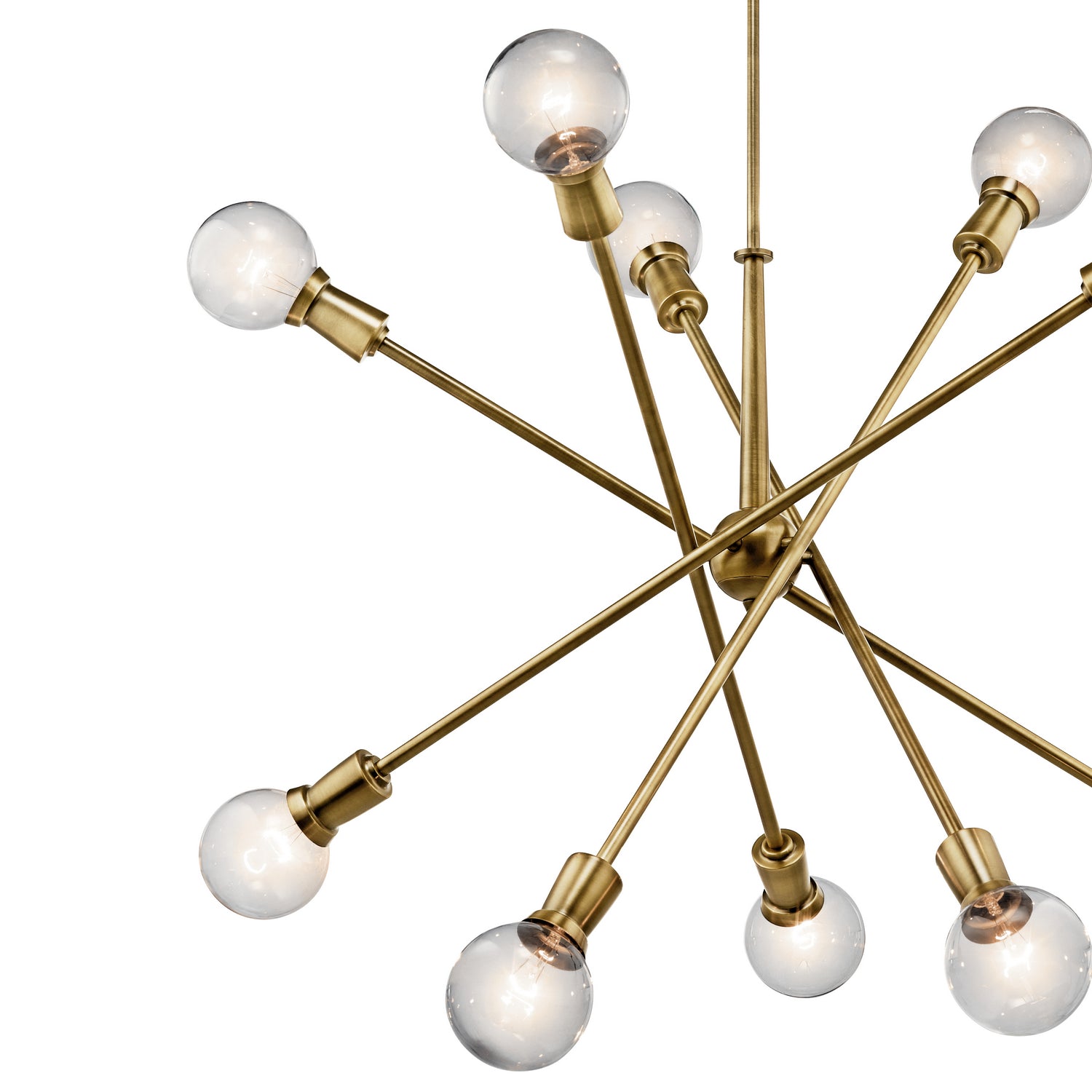 Kichler - 43119NBR - Ten Light Chandelier - Armstrong - Natural Brass