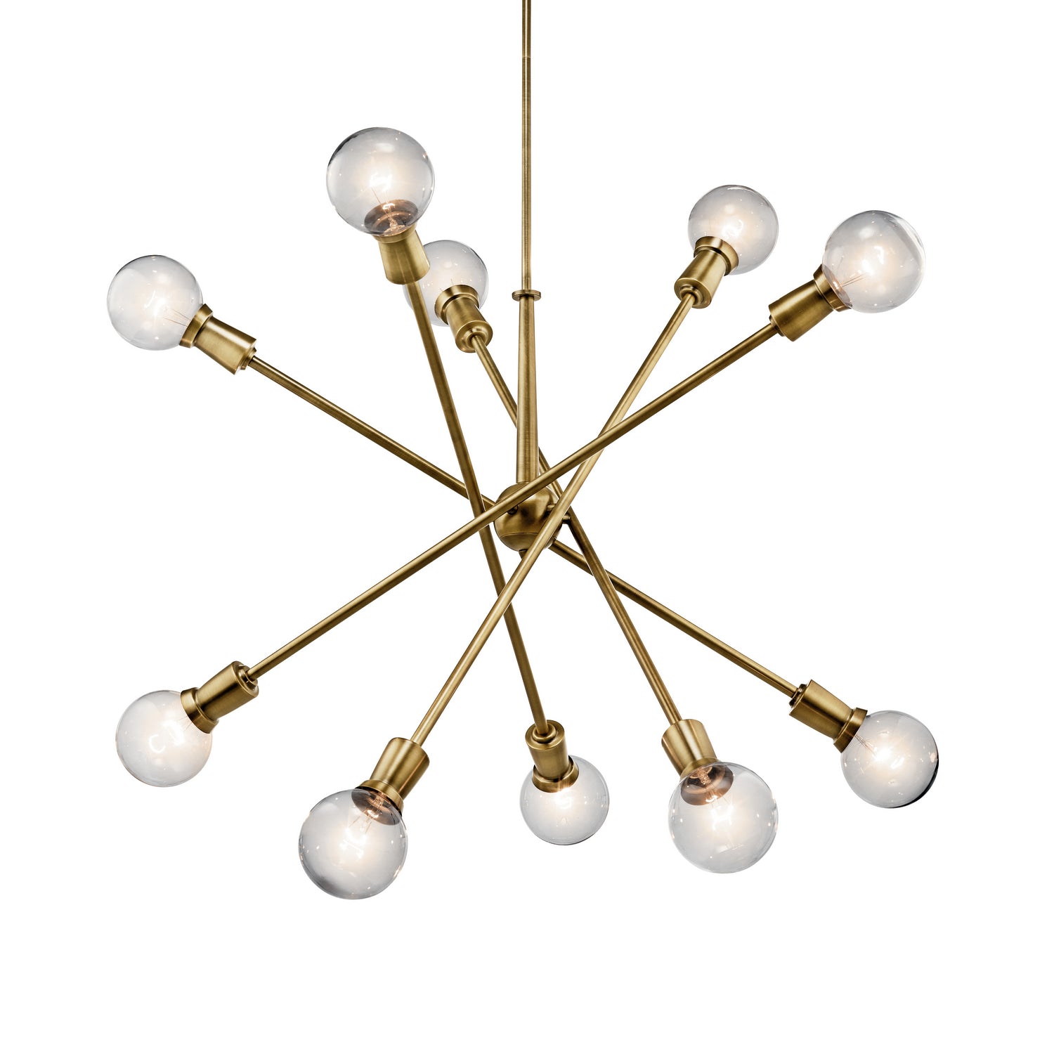 Kichler - 43119NBR - Ten Light Chandelier - Armstrong - Natural Brass