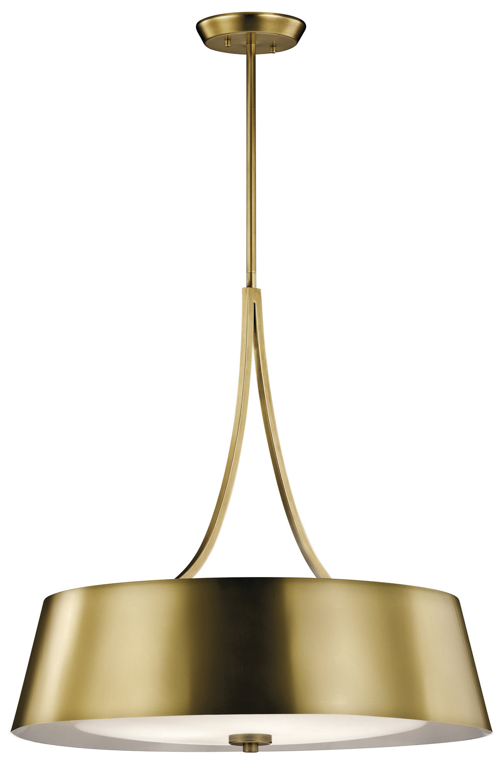 Kichler - 43742NBR - Four Light Chandelier - Maclain - Natural Brass