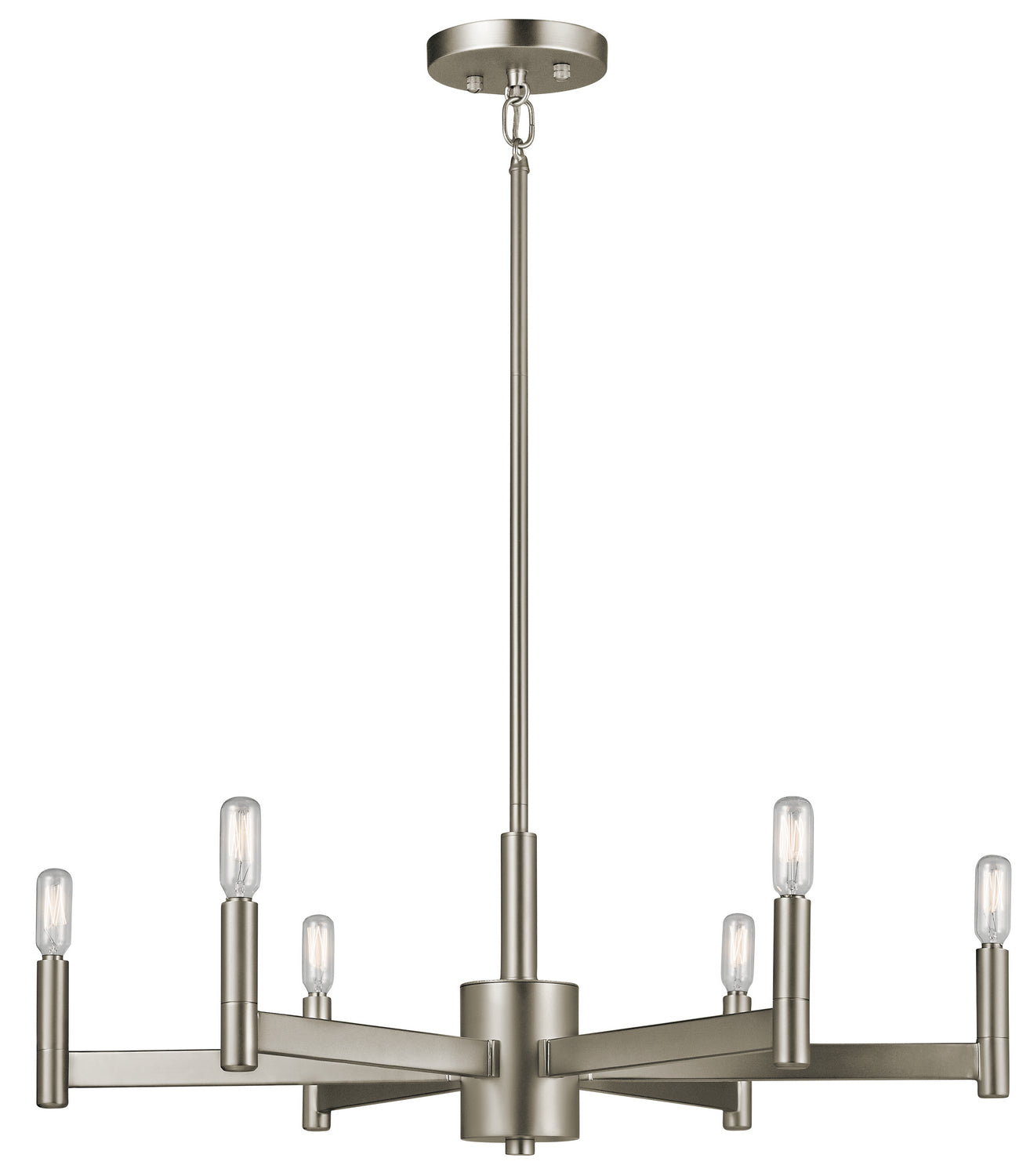 Kichler - 43859SN - Six Light Chandelier - Erzo - Satin Nickel