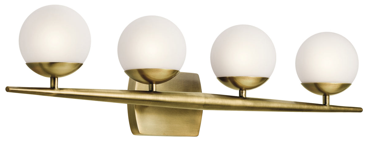 Kichler - 45583NBR - Four Light Bath - Jasper - Natural Brass