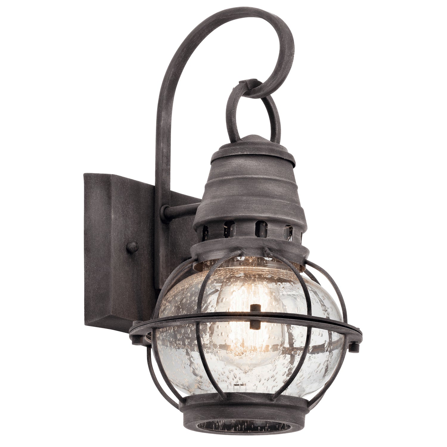 Kichler - 49627WZC - One Light Outdoor Wall Mount - Bridge Point - Weathered Zinc