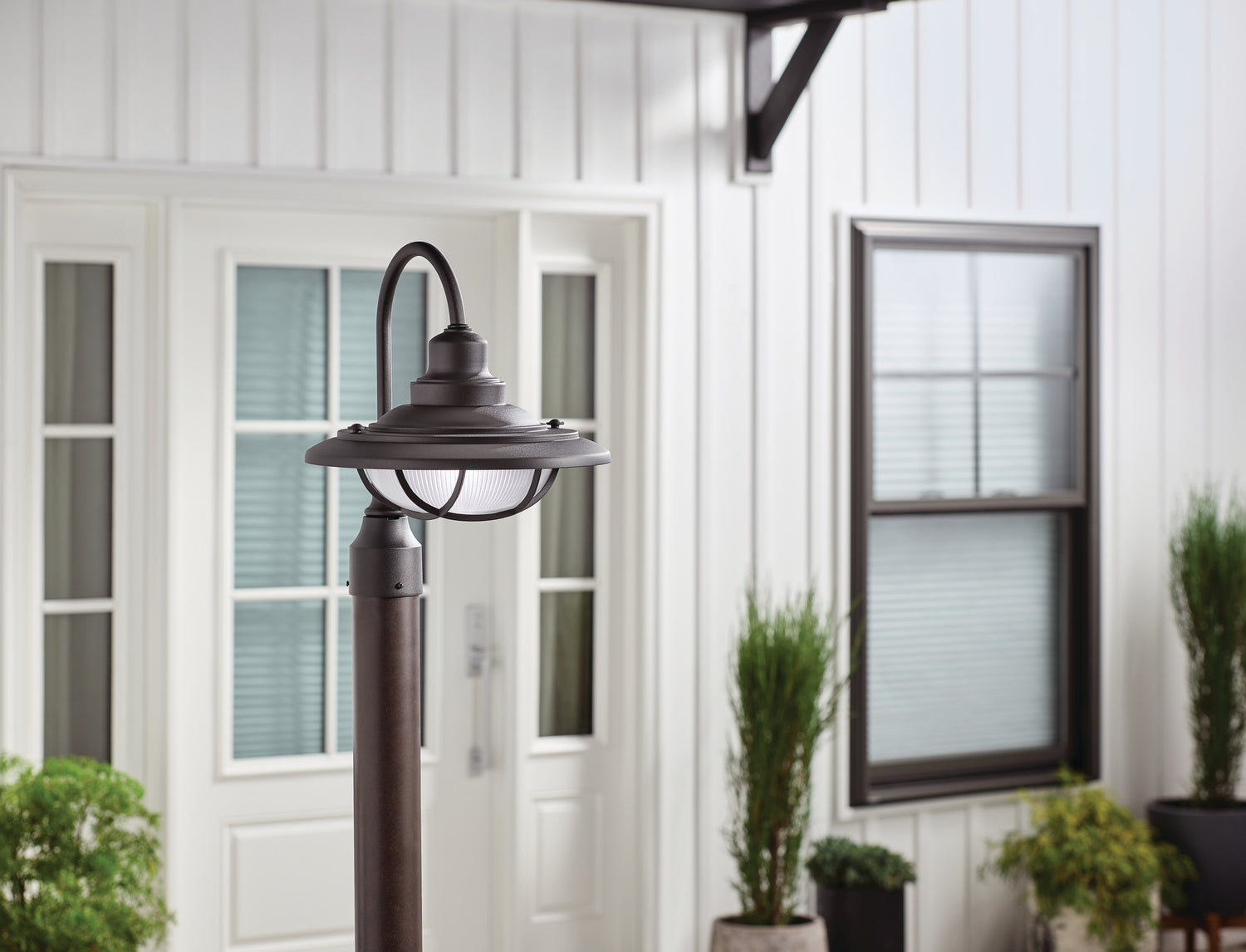 Kichler - 49694BKT - One Light Outdoor Post Mount - Harvest Ridge - Textured Black