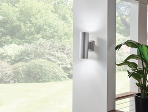 Kichler - 9244BA - Two Light Outdoor Wall Mount - No Family - Brushed Aluminum