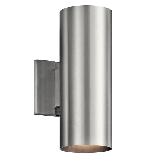 Kichler - 9244BA - Two Light Outdoor Wall Mount - Brushed Aluminum