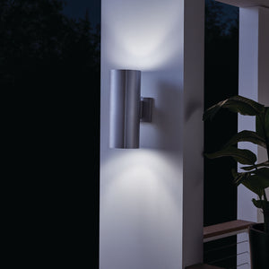 Kichler - 9246BA - Two Light Outdoor Wall Mount - Brushed Aluminum