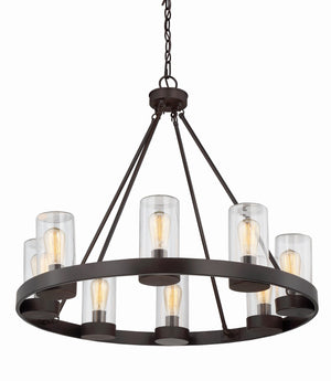 Savoy House - 1-1130-8-13 - Eight Light Outdoor Chandelier - Inman - English Bronze