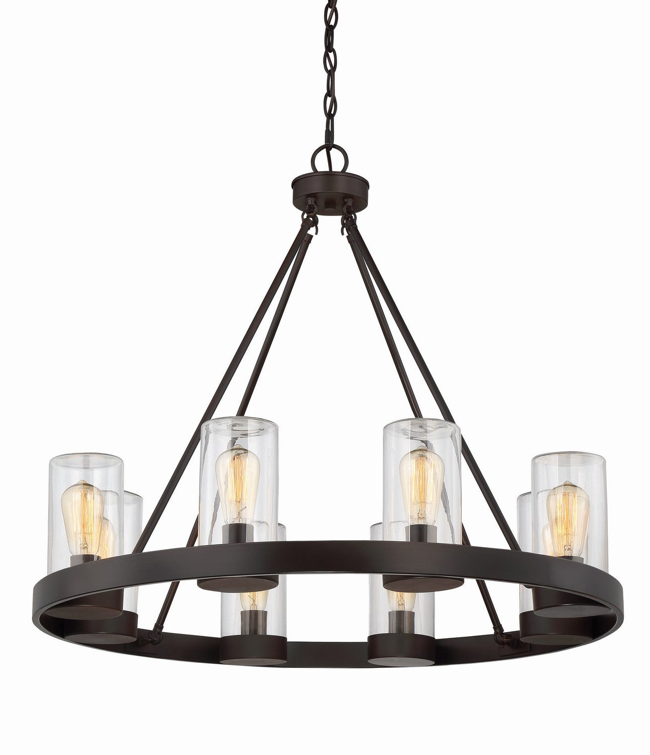 Savoy House - 1-1130-8-13 - Eight Light Outdoor Chandelier - Inman - English Bronze