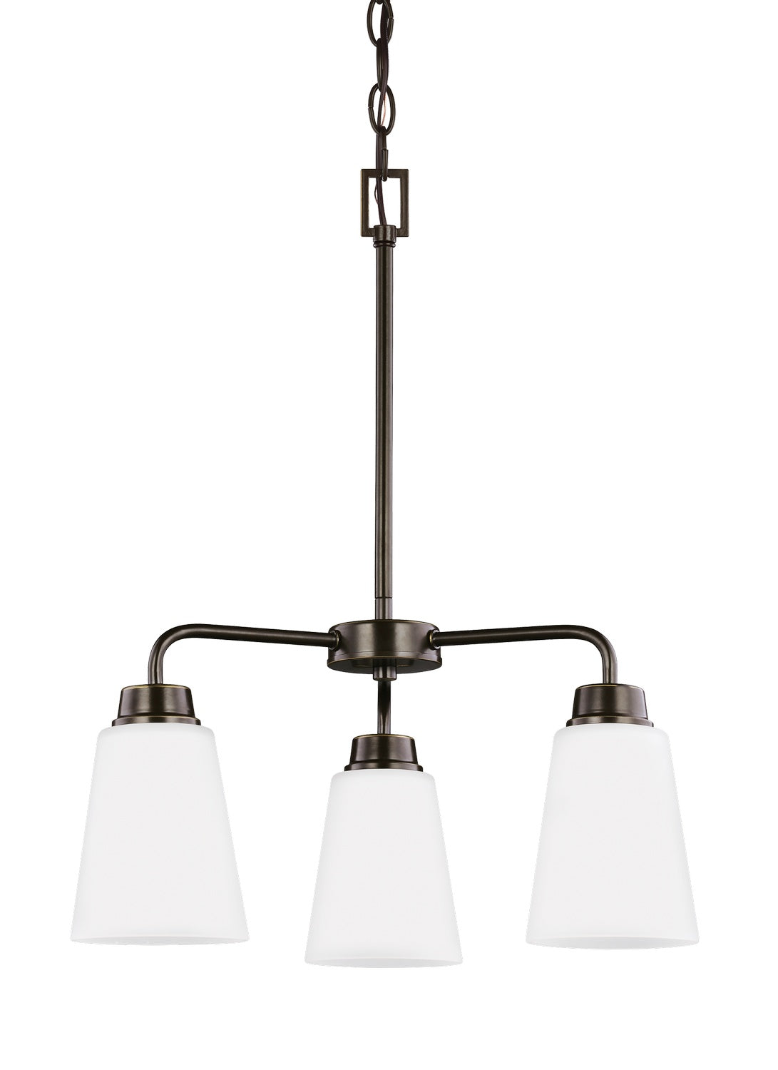 Generation Lighting. - 3115203-710 - Three Light Chandelier - Kerrville - Bronze