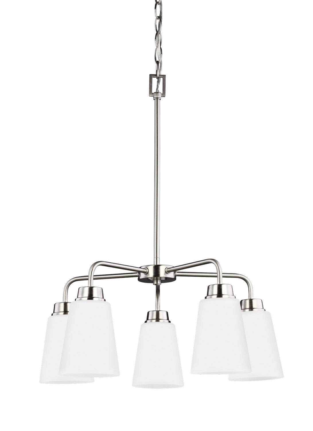 Generation Lighting. - 3115205-962 - Five Light Chandelier - Kerrville - Brushed Nickel