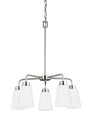 Generation Lighting. - 3115205-962 - Five Light Chandelier - Kerrville - Brushed Nickel