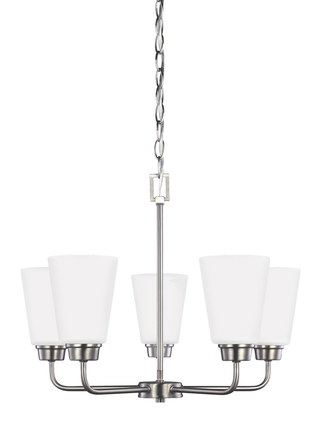 Generation Lighting. - 3115205-962 - Five Light Chandelier - Kerrville - Brushed Nickel