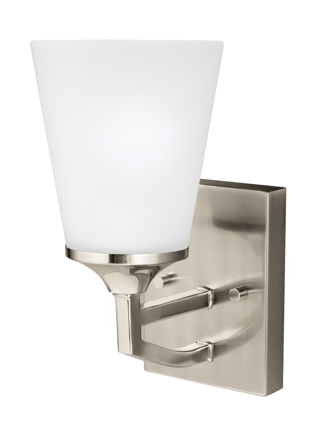 Generation Lighting. - 4124501-962 - One Light Wall / Bath Sconce - Hanford - Brushed Nickel