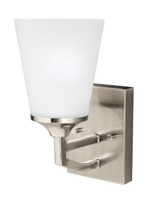 Generation Lighting. - 4124501-962 - One Light Wall / Bath Sconce - Hanford - Brushed Nickel