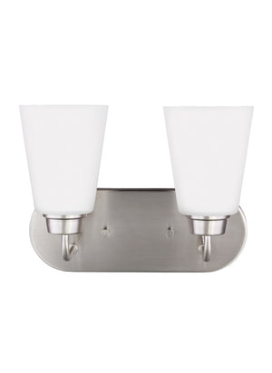 Generation Lighting. - 4415202-962 - Two Light Wall / Bath - Kerrville - Brushed Nickel