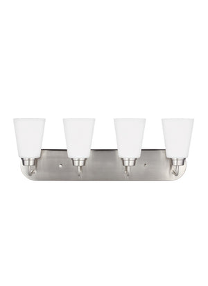 Generation Lighting. - 4415204-962 - Four Light Wall / Bath - Kerrville - Brushed Nickel