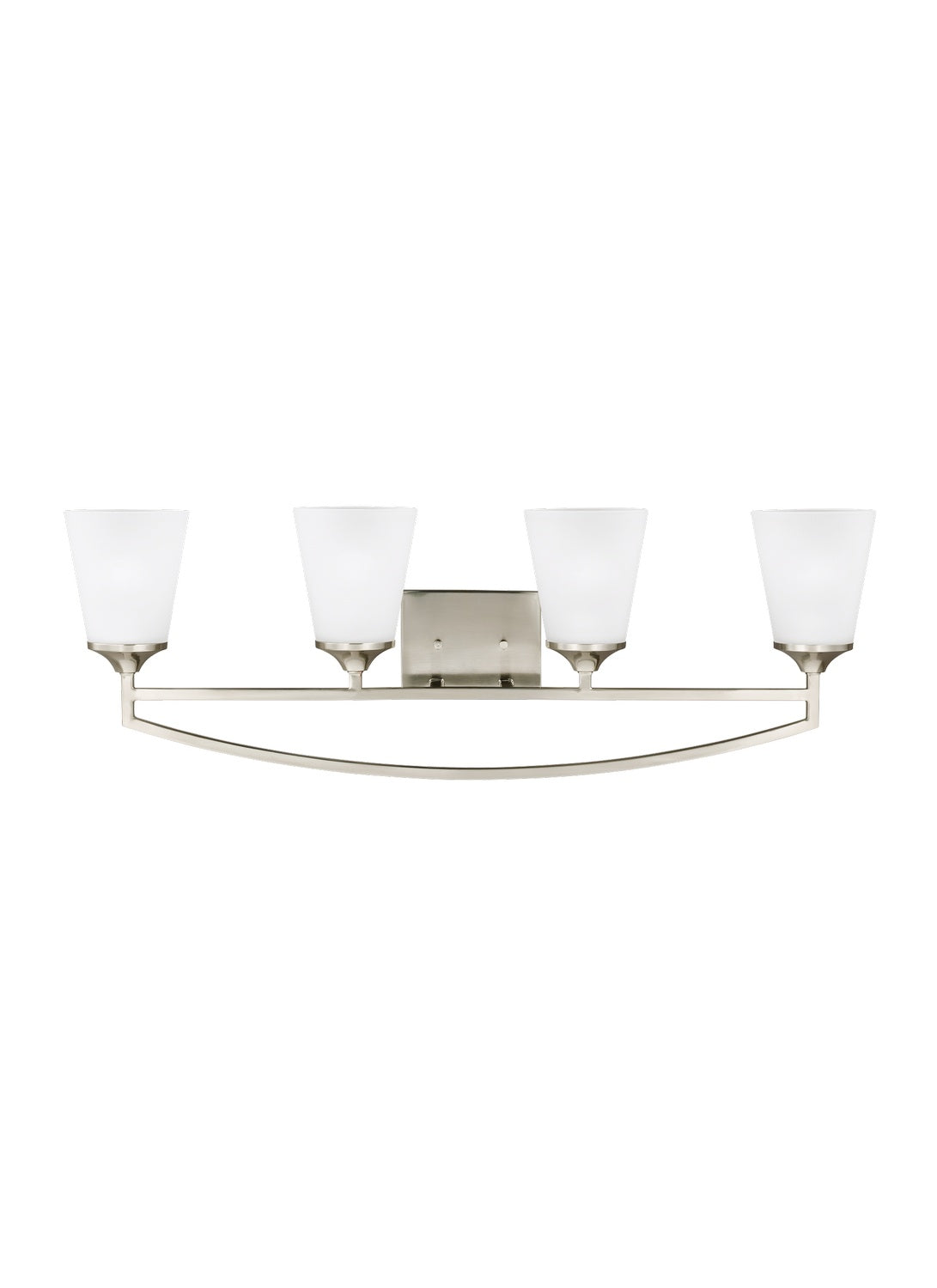 Generation Lighting. - 4424504-962 - Four Light Wall / Bath - Hanford - Brushed Nickel