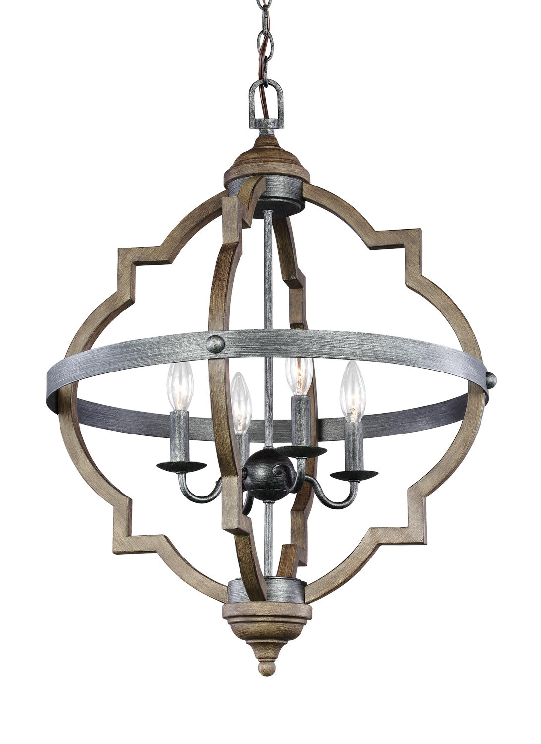 Generation Lighting. - 5124904-846 - Four Light Hall / Foyer Pendant - Socorro - Stardust