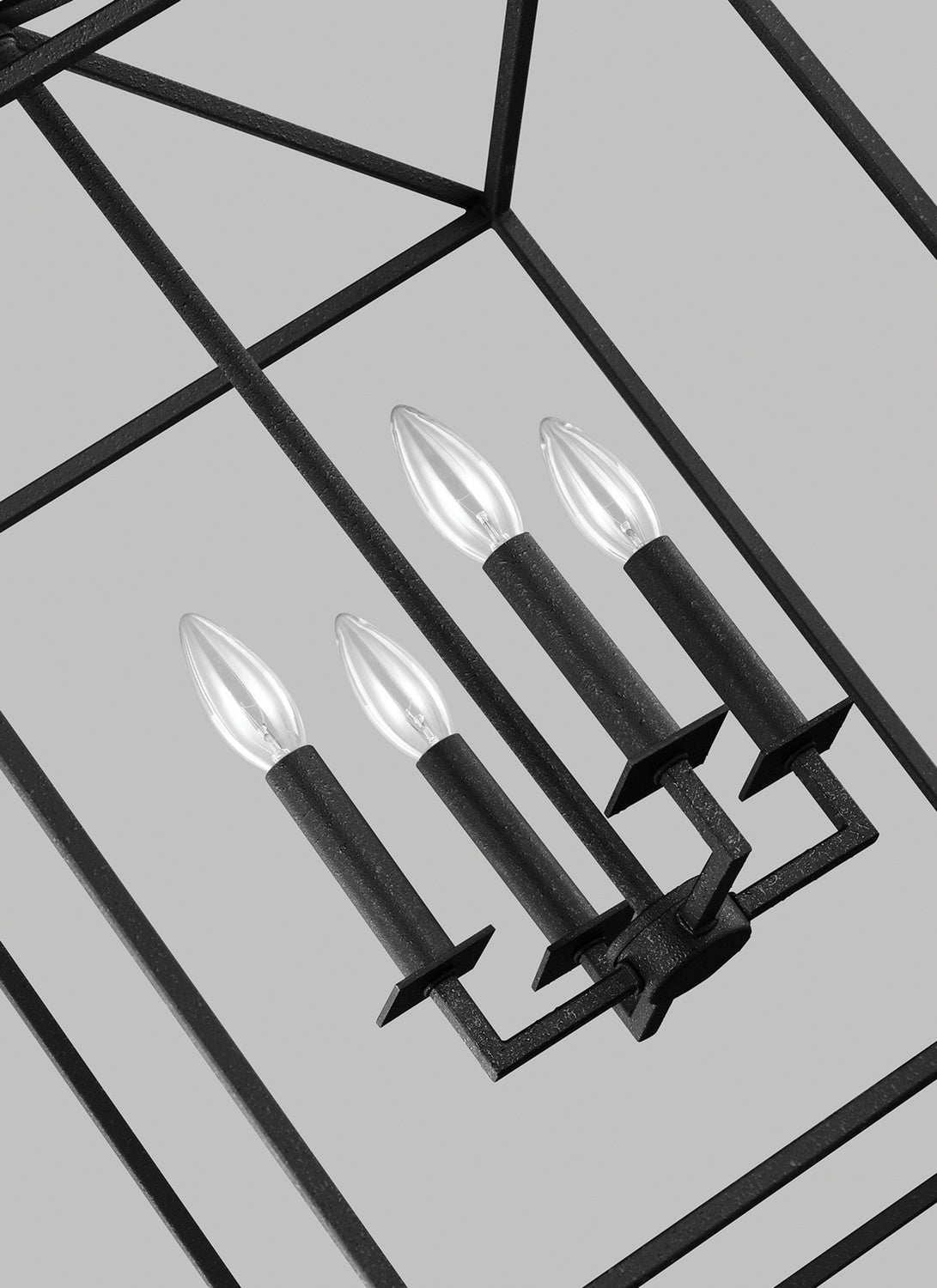 Generation Lighting. - 5215004-112 - Four Light Hall / Foyer - Perryton - Midnight Black