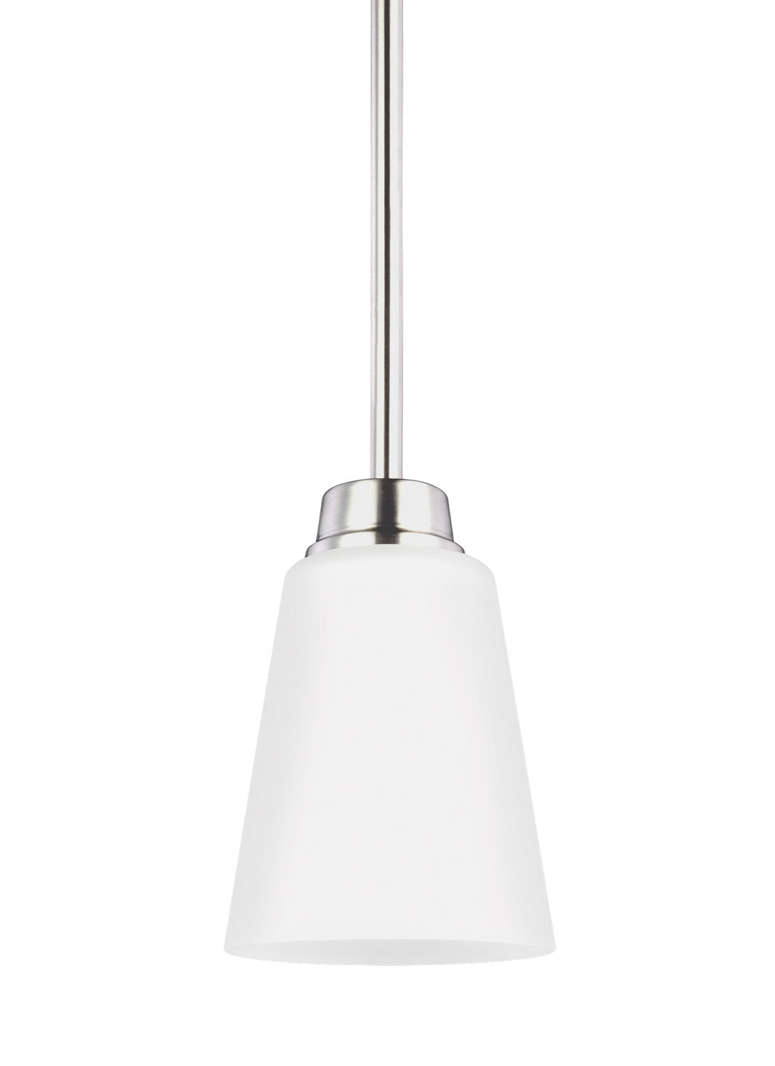 Generation Lighting. - 6115201-962 - One Light Mini-Pendant - Kerrville - Brushed Nickel