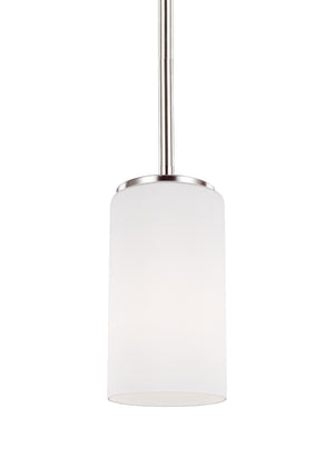 Generation Lighting. - 6124601-962 - One Light Mini-Pendant - Alturas - Brushed Nickel