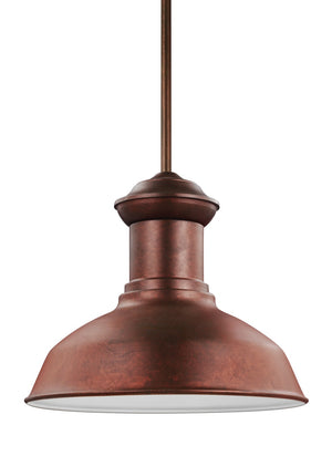 Generation Lighting. - 6247701-44 - One Light Outdoor Pendant - Fredricksburg - Weathered Copper