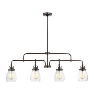 Generation Lighting. - 6614504-710 - Four Light Island Pendant - Belton - Bronze