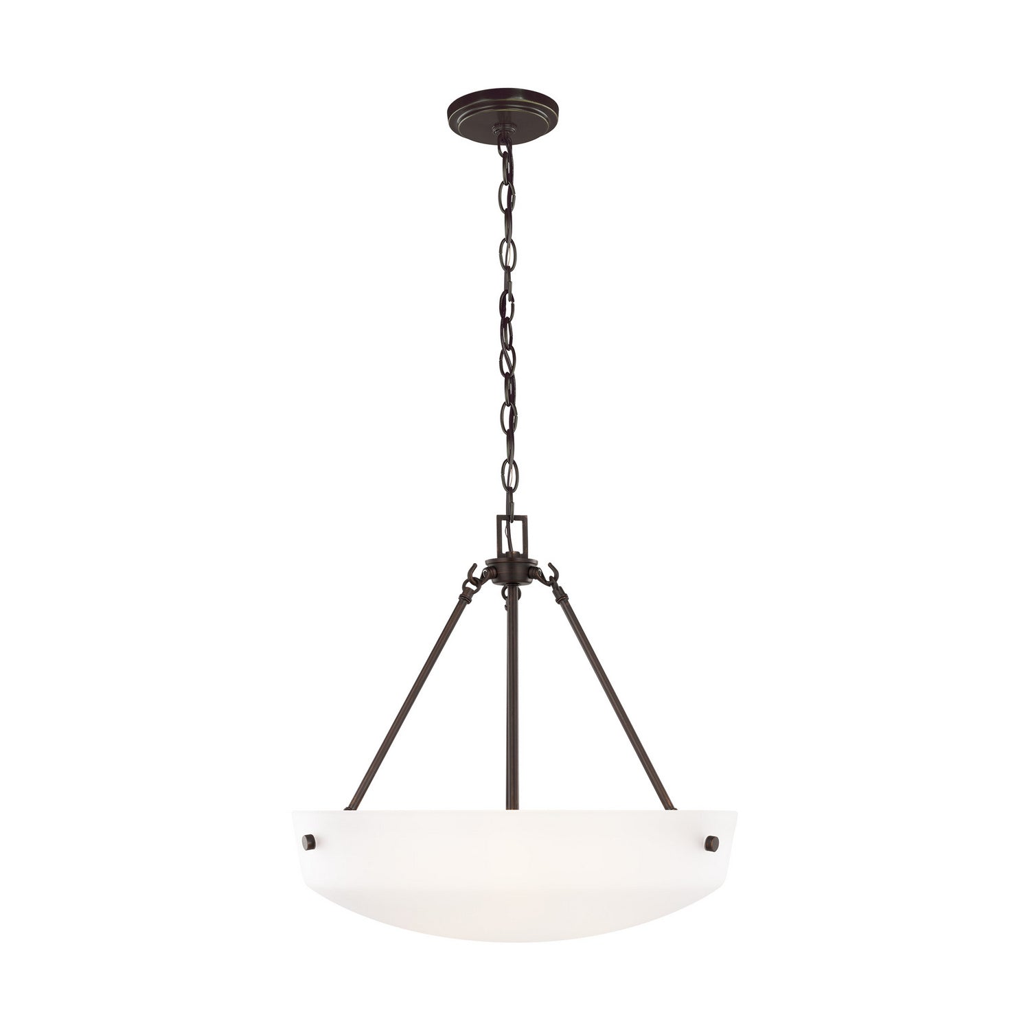 Generation Lighting. - 6615203-710 - Three Light Pendant - Kerrville - Bronze