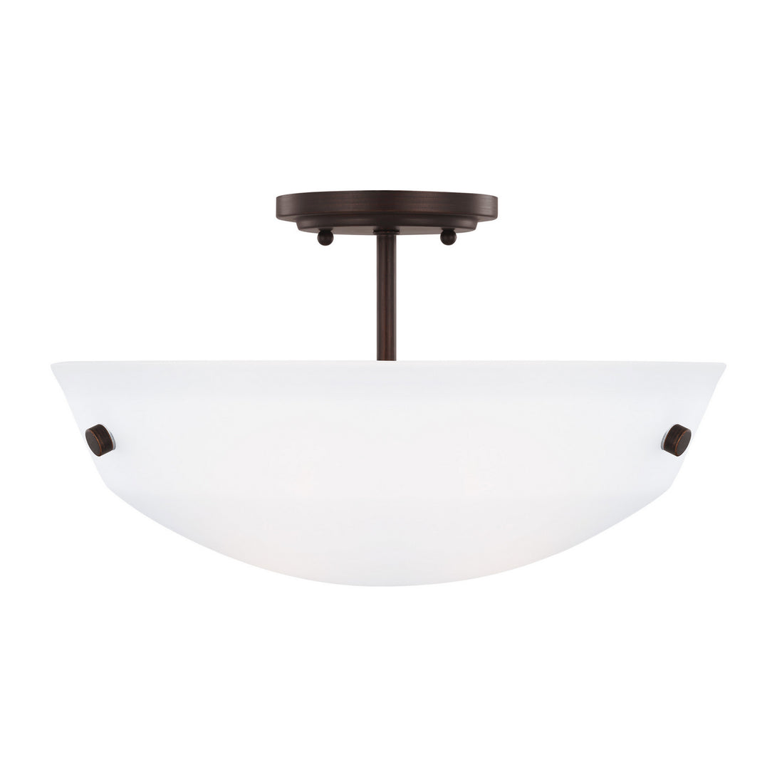 Generation Lighting - 7715202-710 - Two Light Semi-Flush Convertible Pendant - Kerrville - Bronze
