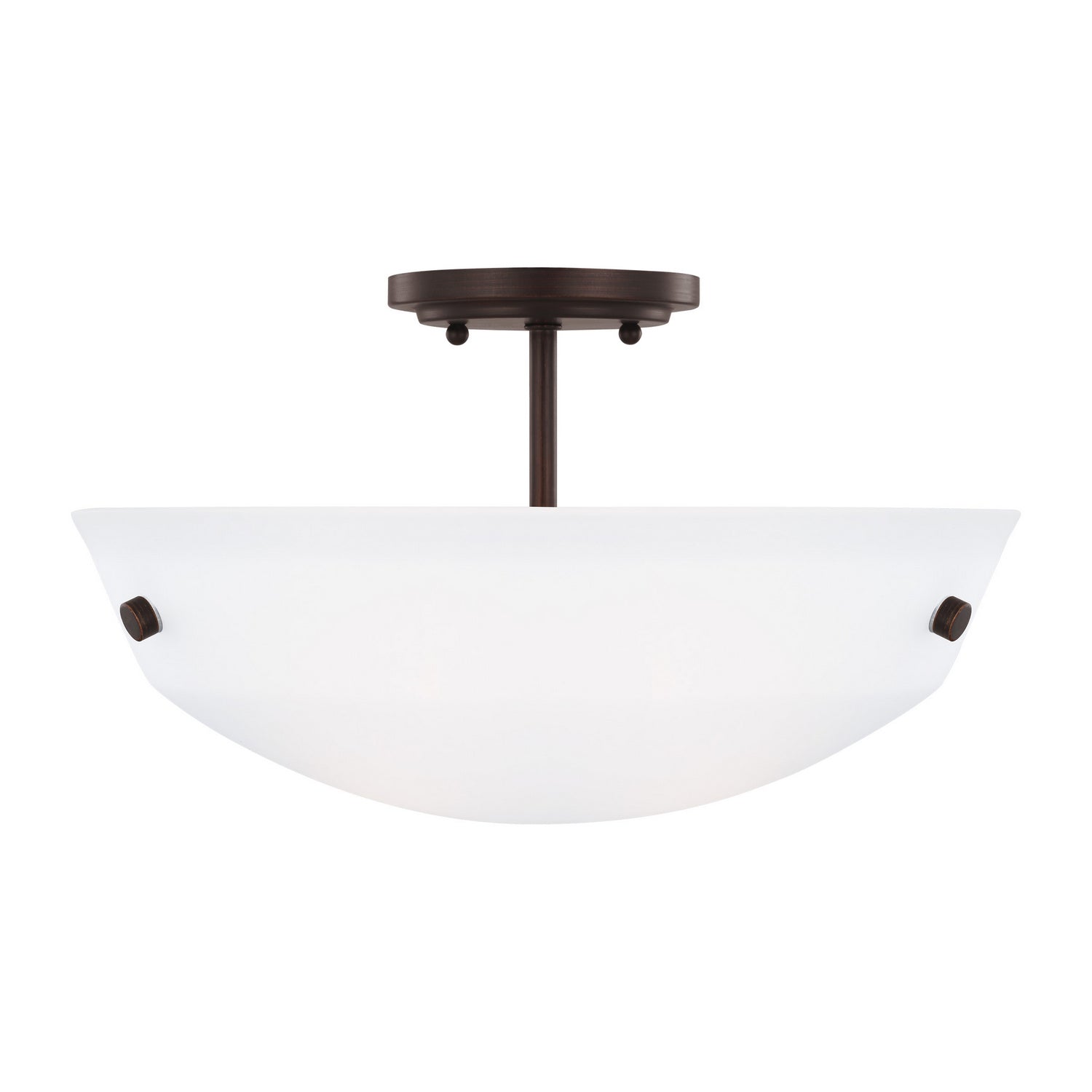 Generation Lighting. - 7715202-710 - Two Light Semi-Flush Convertible Pendant - Kerrville - Bronze