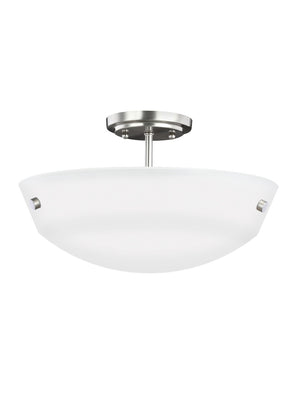 Generation Lighting. - 7715202-962 - Two Light Semi-Flush Convertible Pendant - Kerrville - Brushed Nickel