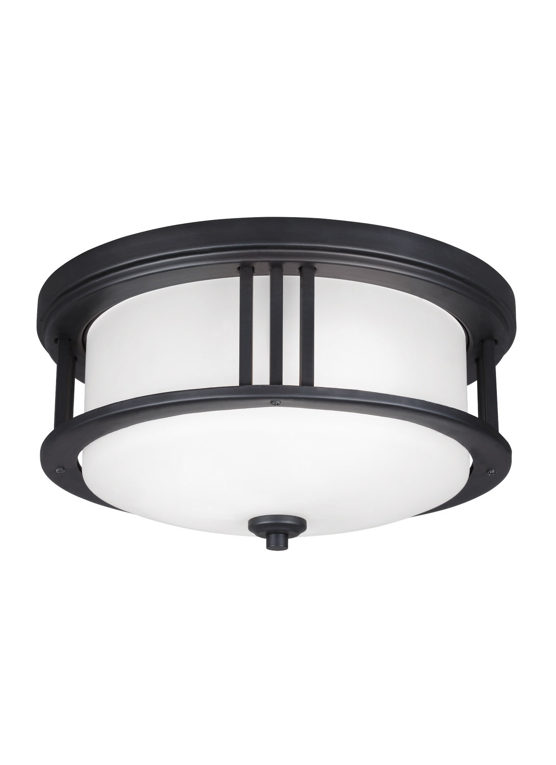 Generation Lighting. - 7847902-12 - Two Light Outdoor Flush Mount - Crowell - Black