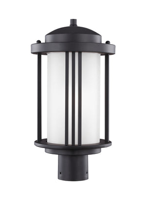 Generation Lighting. - 8247901-12 - One Light Outdoor Post Lantern - Crowell - Black