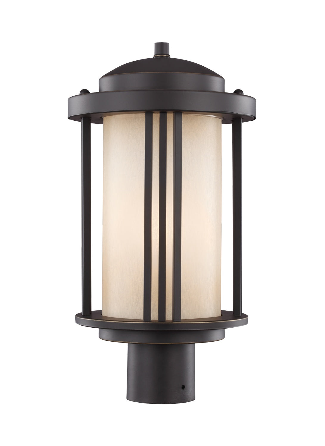 Generation Lighting. - 8247901-71 - One Light Outdoor Post Lantern - Crowell - Antique Bronze