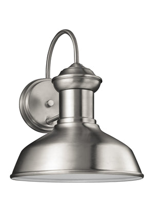 Generation Lighting. - 8547701-04 - One Light Outdoor Wall Lantern - Fredricksburg - Satin Aluminum