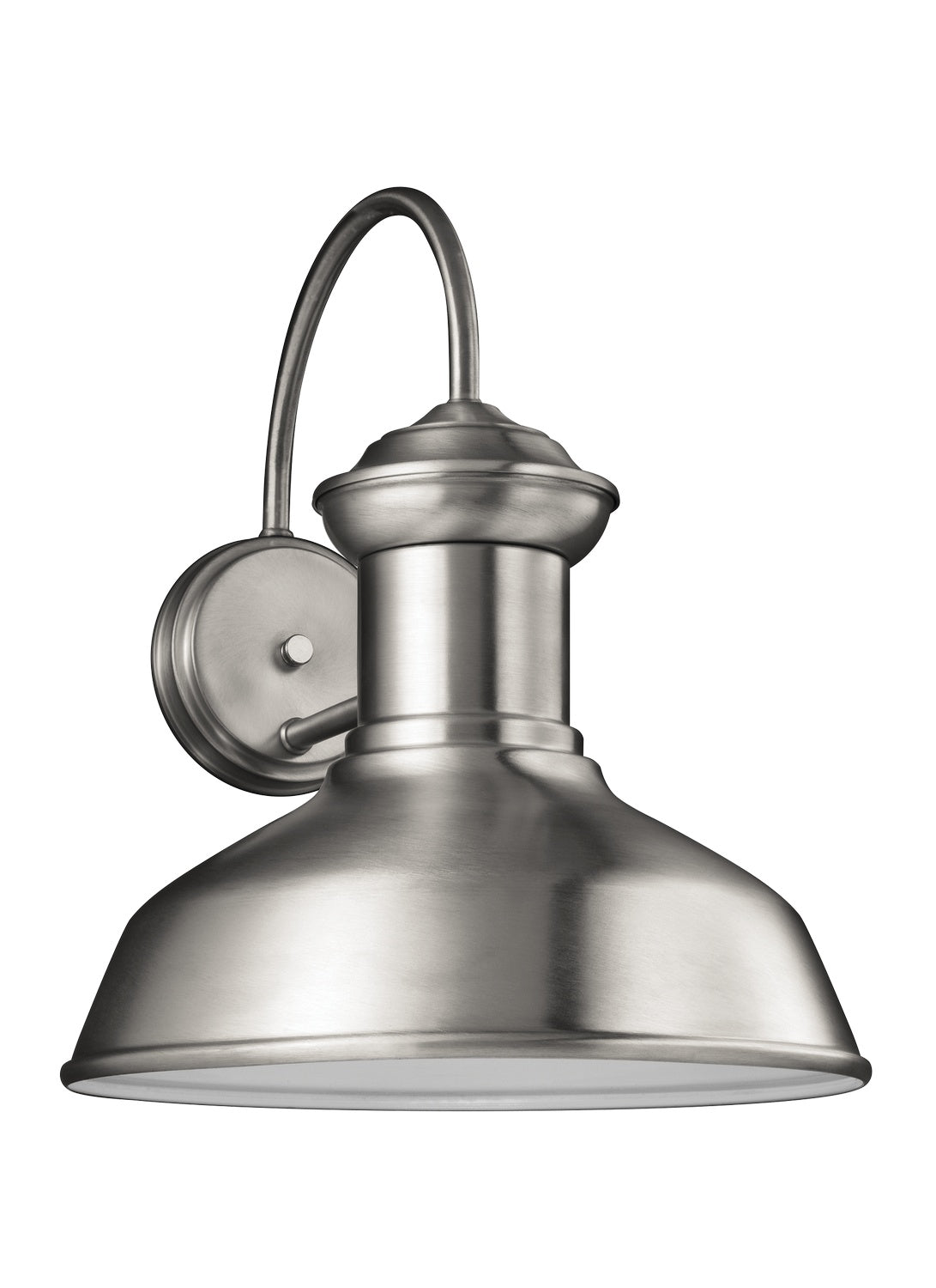 Generation Lighting. - 8647701-04 - One Light Outdoor Wall Lantern - Fredricksburg - Satin Aluminum