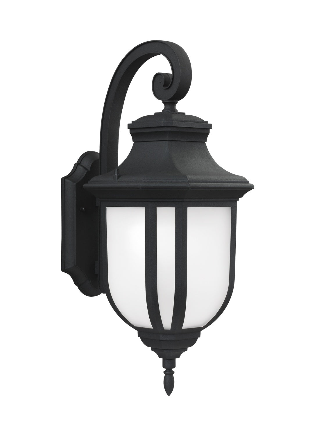 Generation Lighting. - 8736301-12 - One Light Outdoor Wall Lantern - Childress - Black