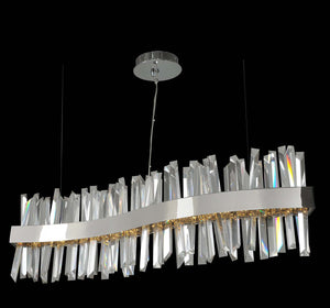 Allegri - 030250-010 - LED Island Pendant - Glacier - Chrome