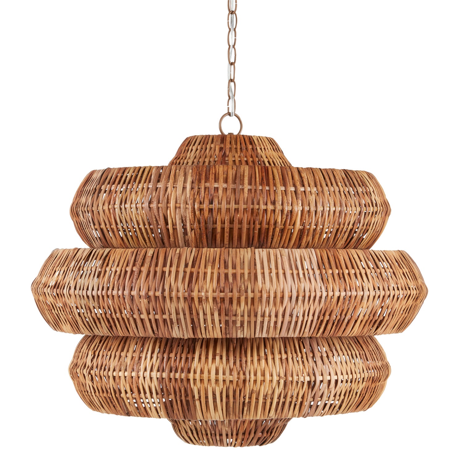 Currey and Company - 9859 - Nine Light Chandelier - Antibes - Natural/Khaki