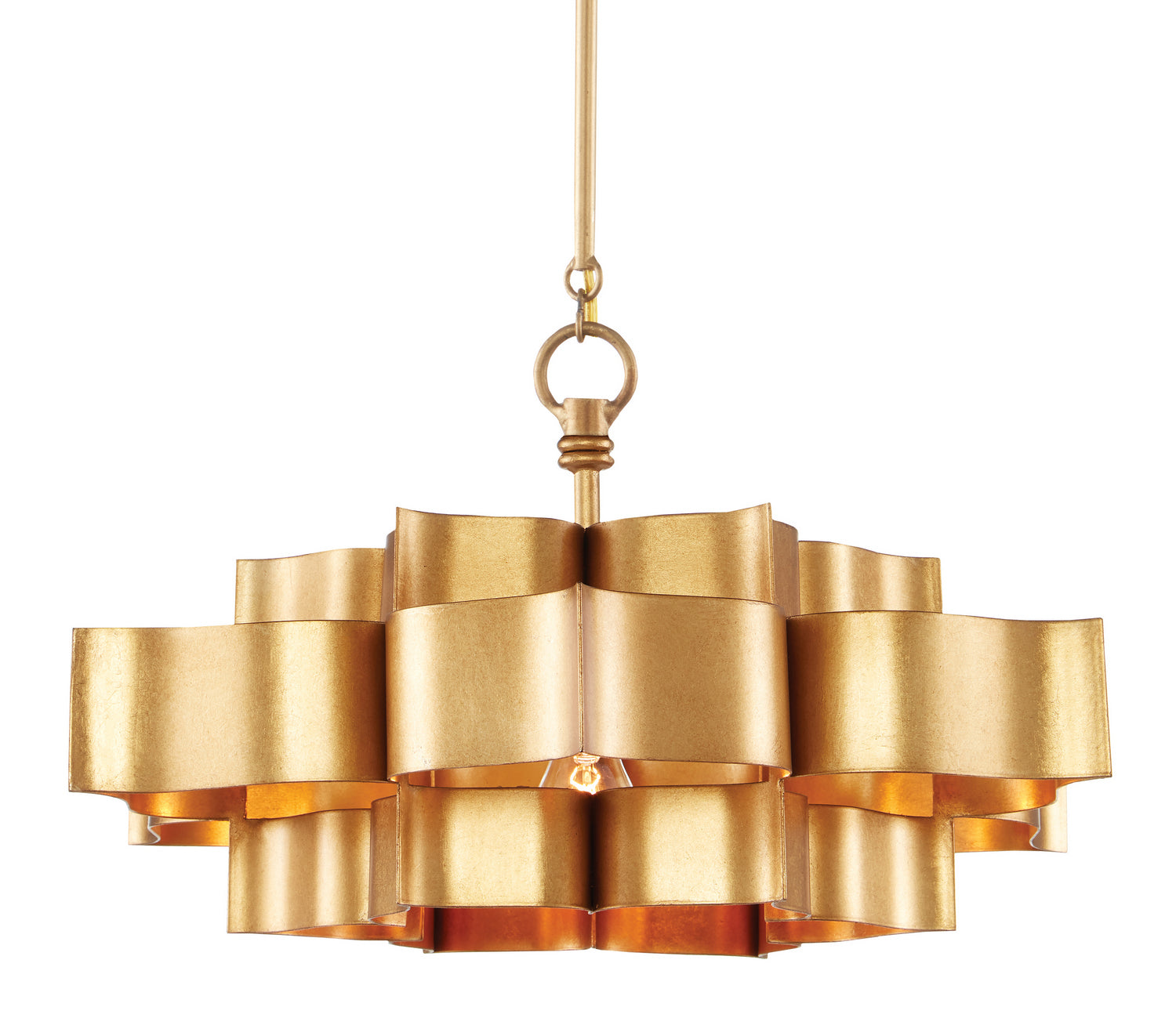 Currey and Company - 9944 - One Light Chandelier - Grand - Antique Gold Leaf