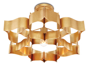 Currey and Company - 9944 - One Light Chandelier - Grand - Antique Gold Leaf