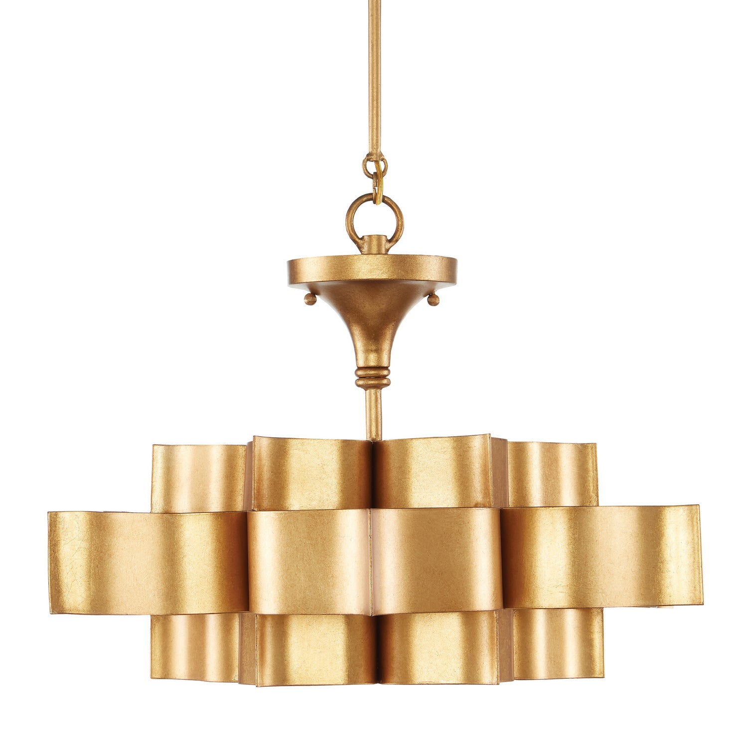 Currey and Company - 9944 - One Light Chandelier - Grand - Antique Gold Leaf