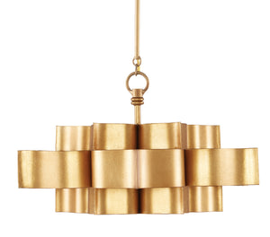 Currey and Company - 9944 - One Light Chandelier - Grand - Antique Gold Leaf